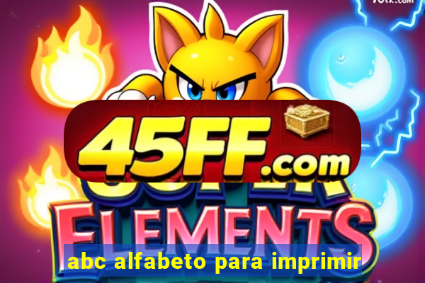 abc alfabeto para imprimir